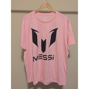 Messi #10 Pink T-Shirt Men's XL Soccer Fan Tee Inter Miami Inspired NWOT